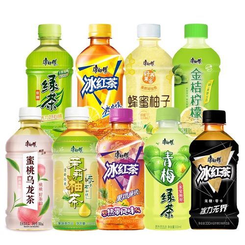 康師傅小瓶裝混合飲料整箱批發(fā) 冰紅茶、茉莉柚茶、青梅綠茶與金桔檸檬的便捷之選